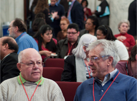 After participation in Hill Visits a reception is held offering public officials and Catholic social ministry leaders the opportunity to mingle.