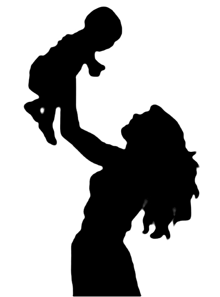 mother clipart black and white - photo #45