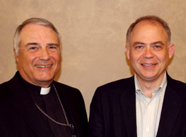 The Right Rev. John Bauerschmidt and Most. Rev. Ronald Herzog – Co-Chairs of the ARC dialogue – at a 2012 meeting in New York City