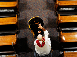 During Lent Catholics are encouraged to participate in the sacrament of Penance. CNS photo by Gregory A. Shemitz
