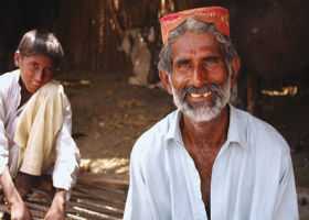 Your contributions to CRS Rice Bowl help support water and sanitation projects like the one that benefits Ismael and his family in Pakistan. CRS staff photo.