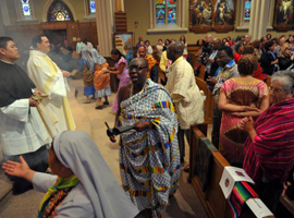 Mass at the Basilica of the Sacred Heart