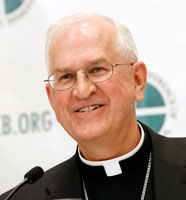 Archbishop Joseph E. Kurtz addresses a news conference Nov. 12, 2013 in Baltimore. CNS photo/Nancy Phelan Wiechec