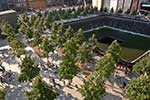 A view of the plaza at the 9/11 Memorial Museum. Photo by Joe Woolhead. A view of the plaza at the 9/11 Memorial Museum. Photo by Joe Woolhead.
