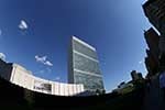 Pope Francis will address the United Nations General Assembly on September 25, 2015, at UN headquarters in New York City.  CNS Photo/Gregory A. Shemitz