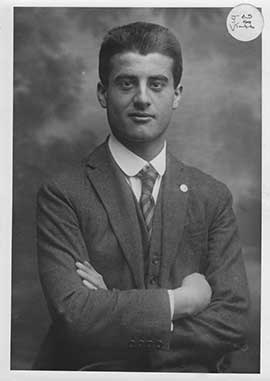 Blessed Pier Giorgio Frassati  in 1921. © Associazione Pier Giorgio Frassati, Rome. Used with permission.