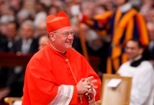 Cardinal Dolan at the February 2012 Consistory CNS Photo Paul haring