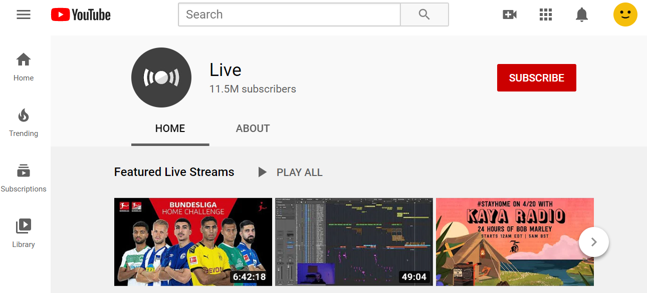 YouTube Live
