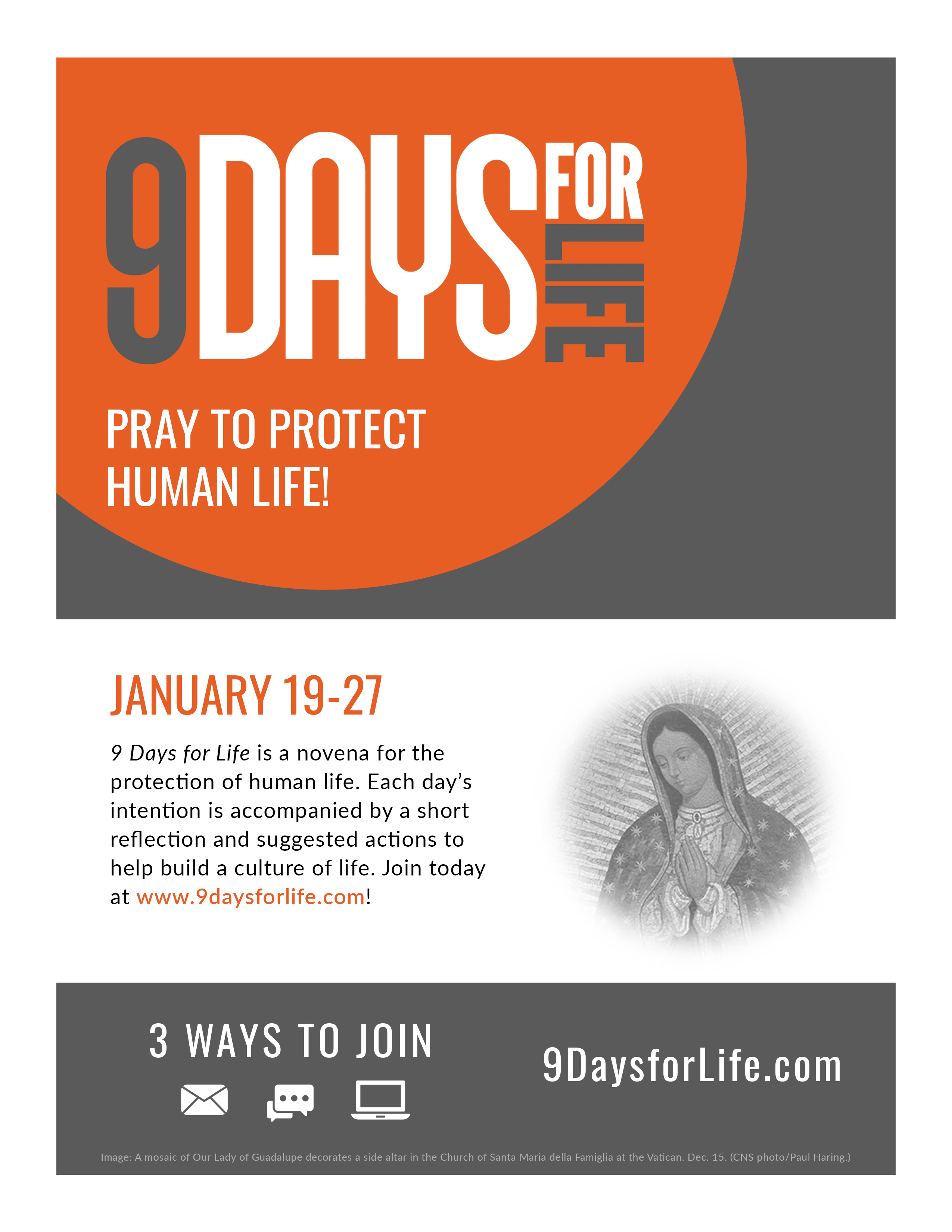 9 Days for Life 2023 Flyer USCCB