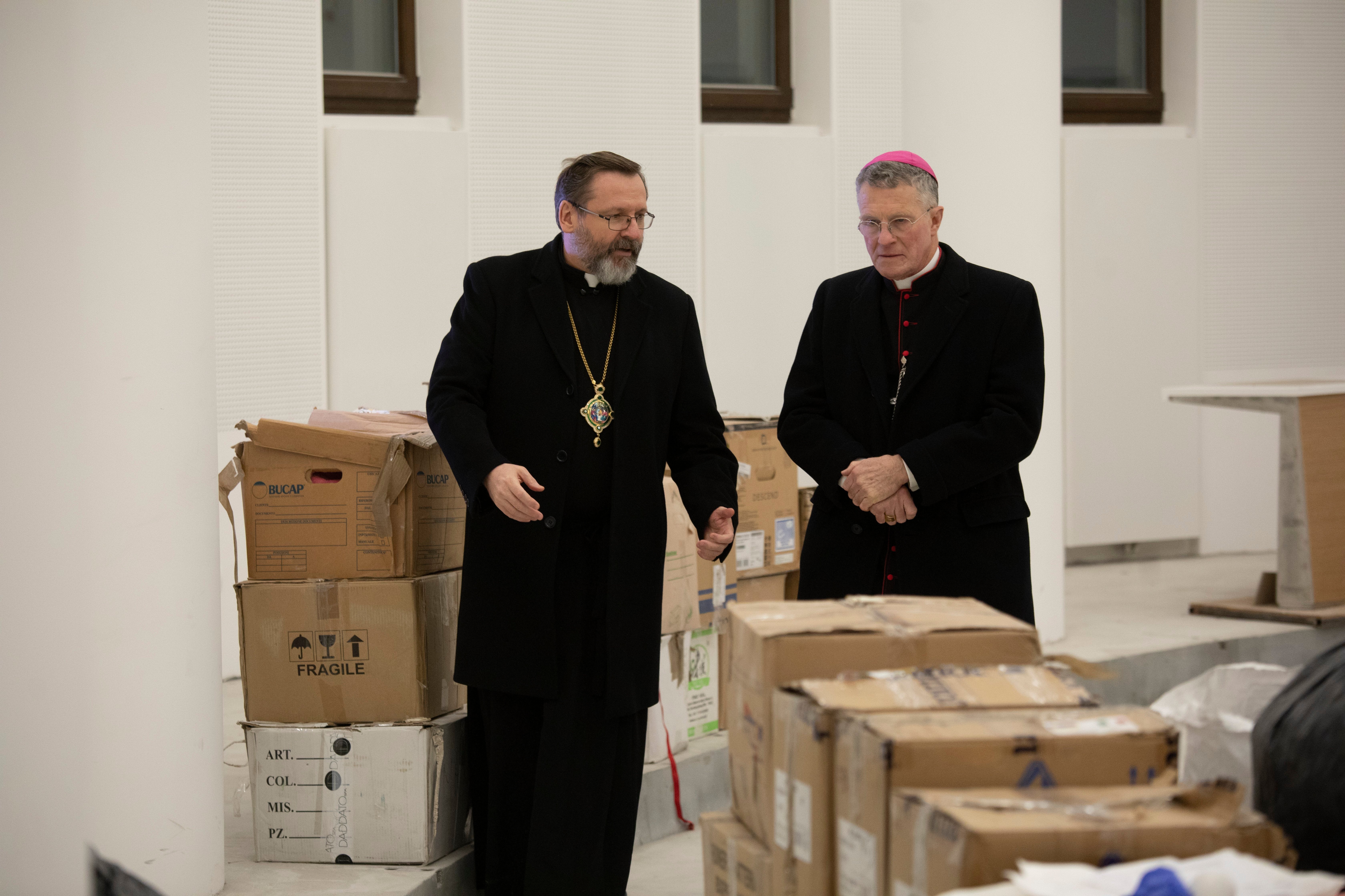 Archbishop Broglio with Archbishop Shevchuk. 