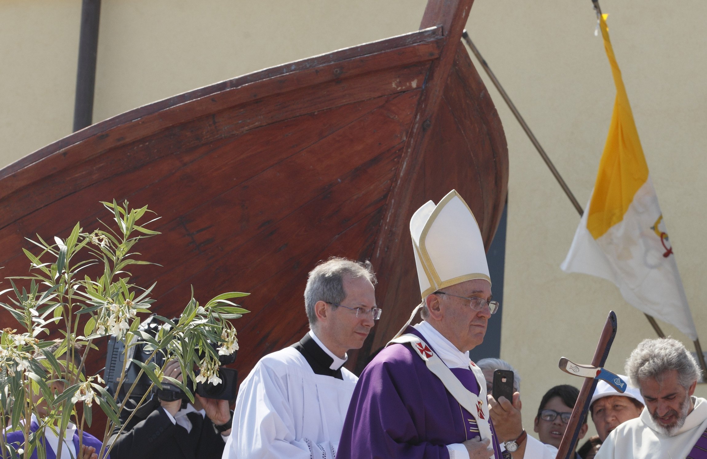 Pope Francis in Lampedusa