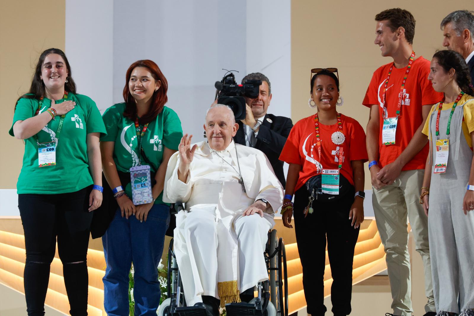 Pope Francis at World Youth Day 2023