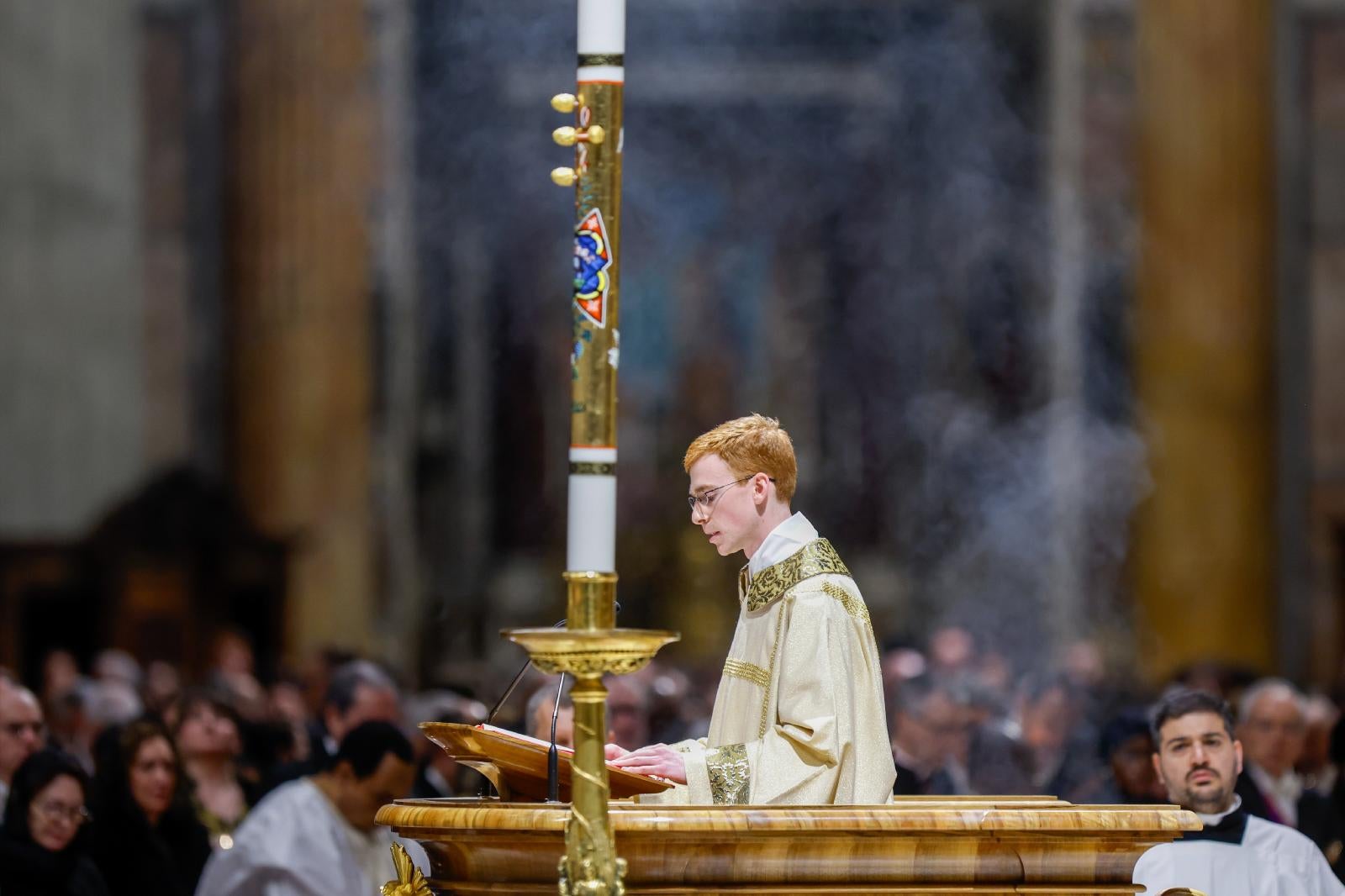 California Norbertine sings Exsultet at Vatican