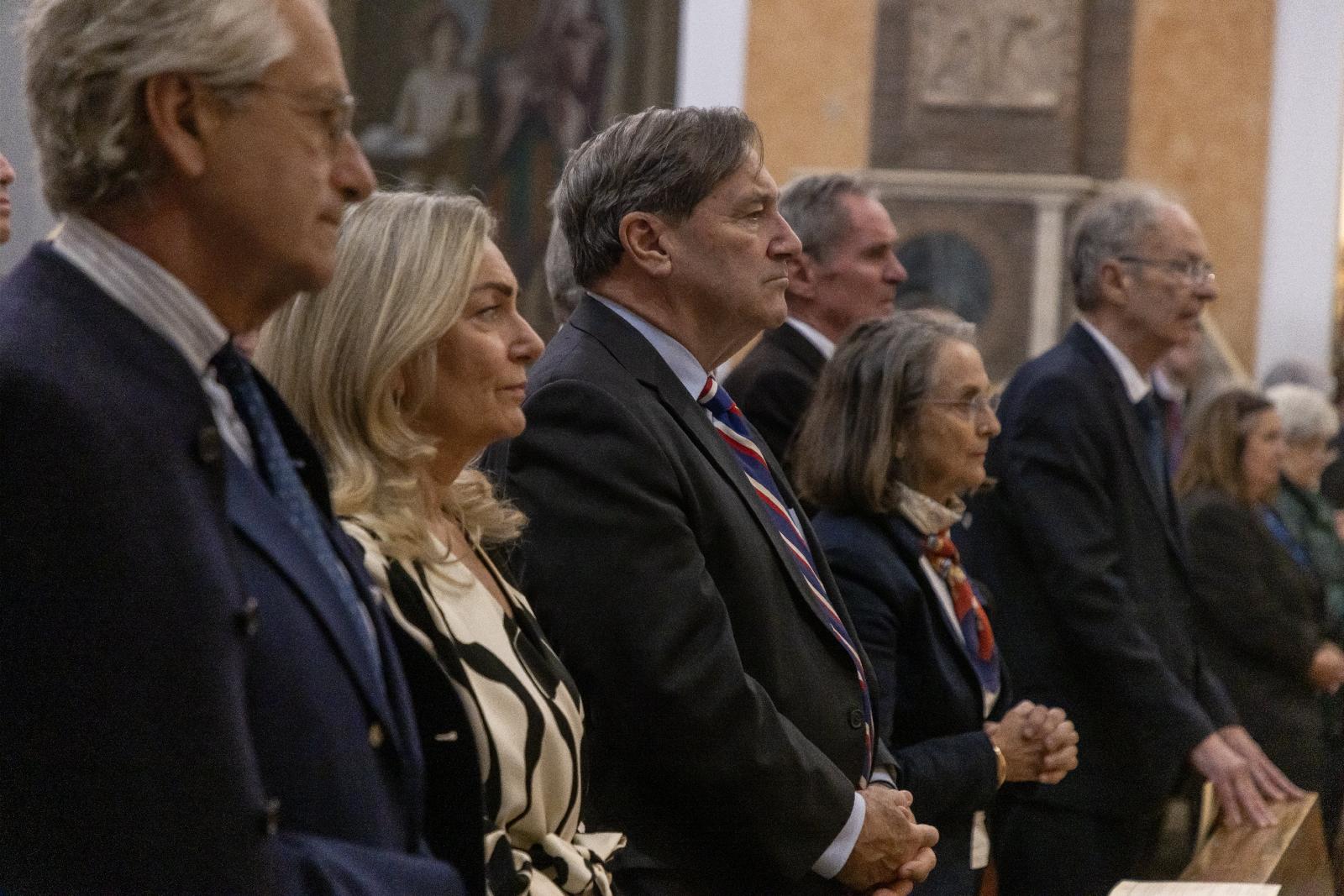 Joe Donnelly, U.S. ambassador to the Holy See, attends Mass.