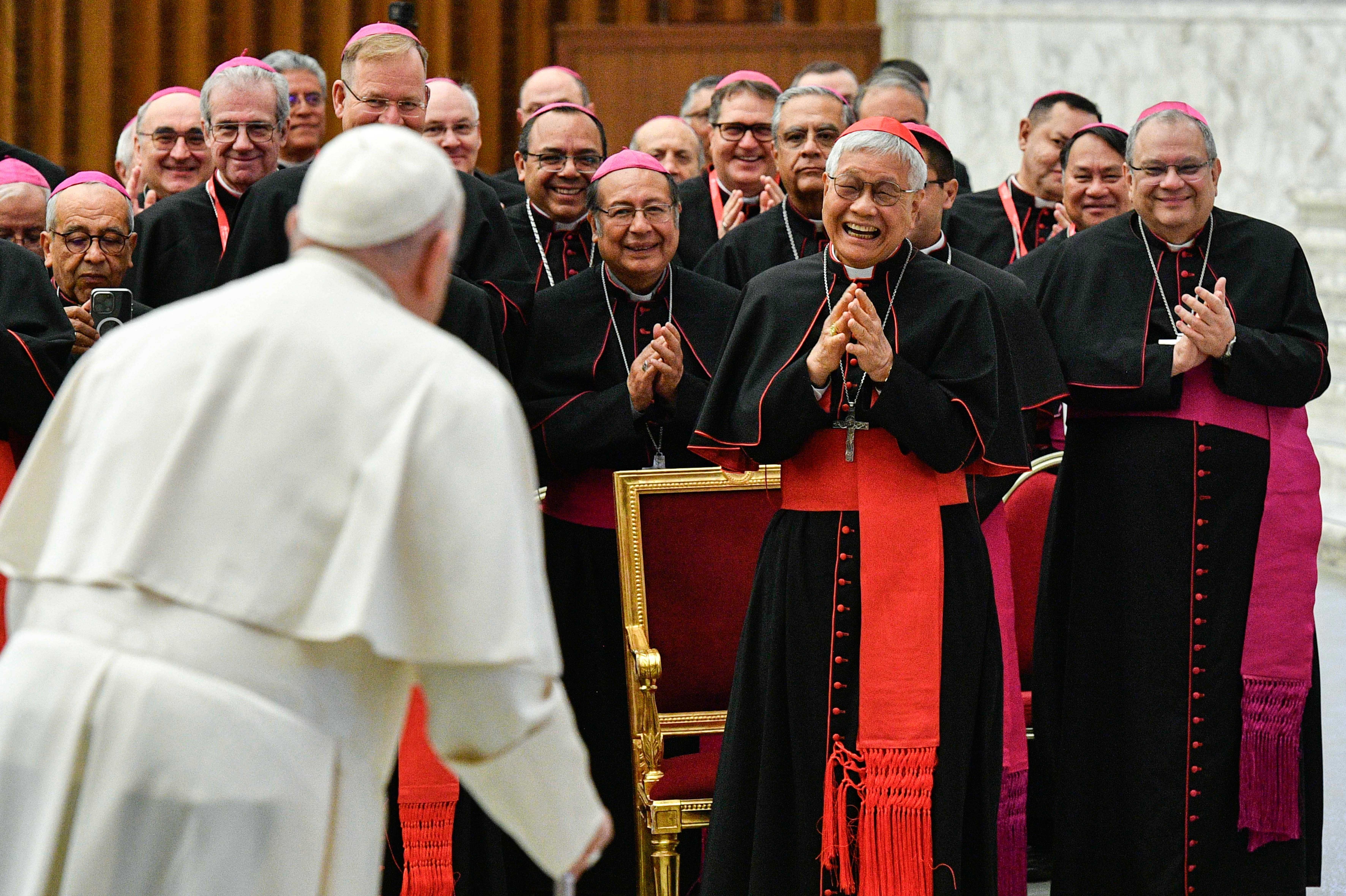 Pope Francis and Cardinal Lazarus You Heung-sik