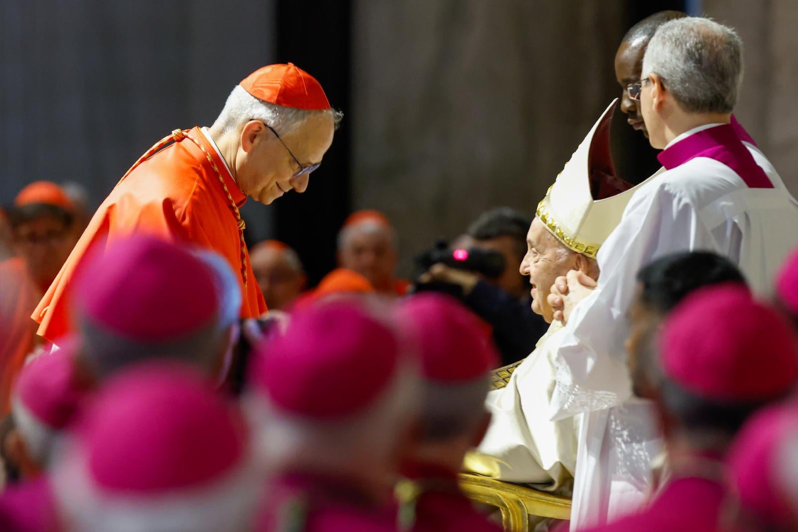 Cardinal Prevost and Pope Francis