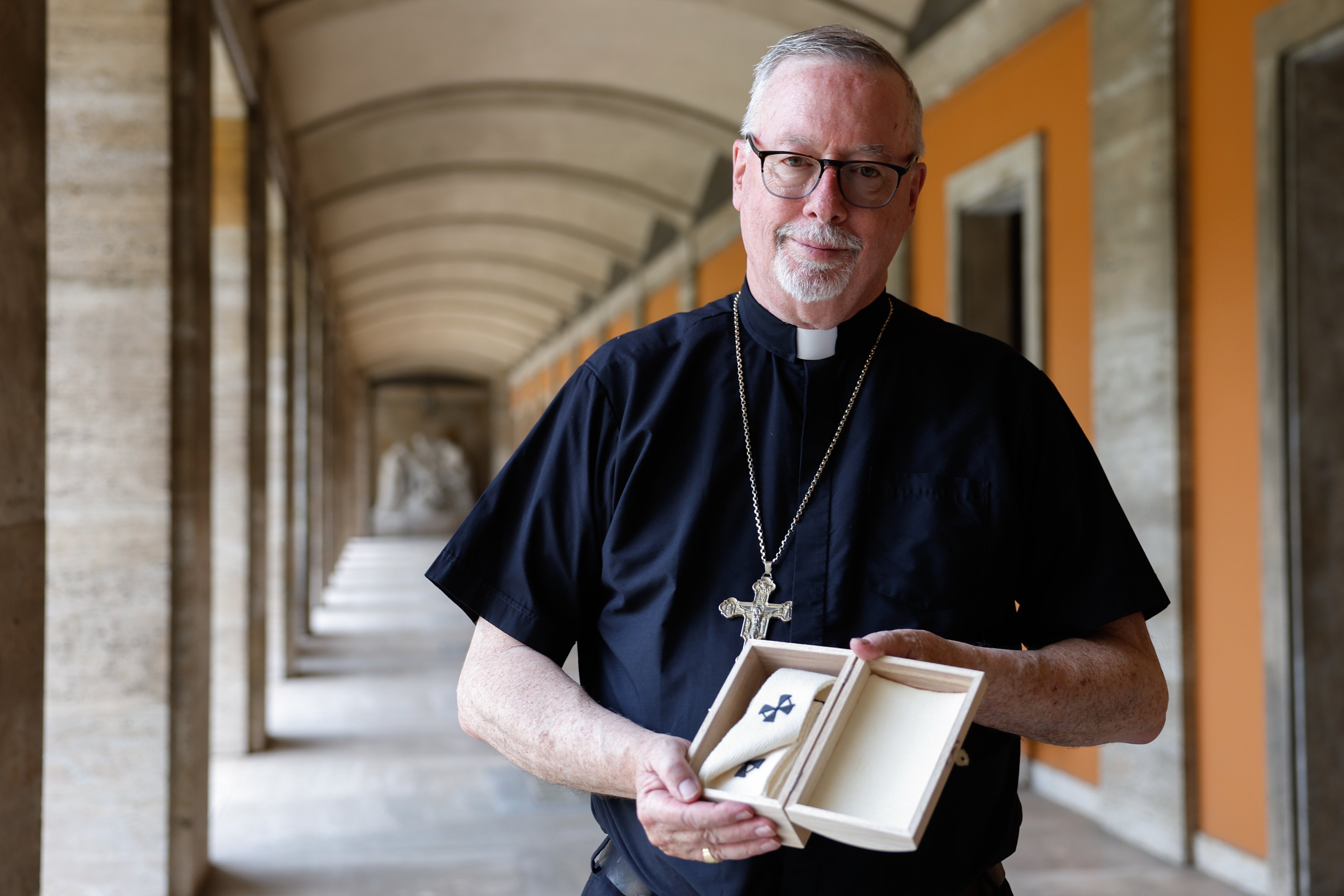 Archbishop Christopher J. Coyne of Hartford, Connecticut, poses for a photo.