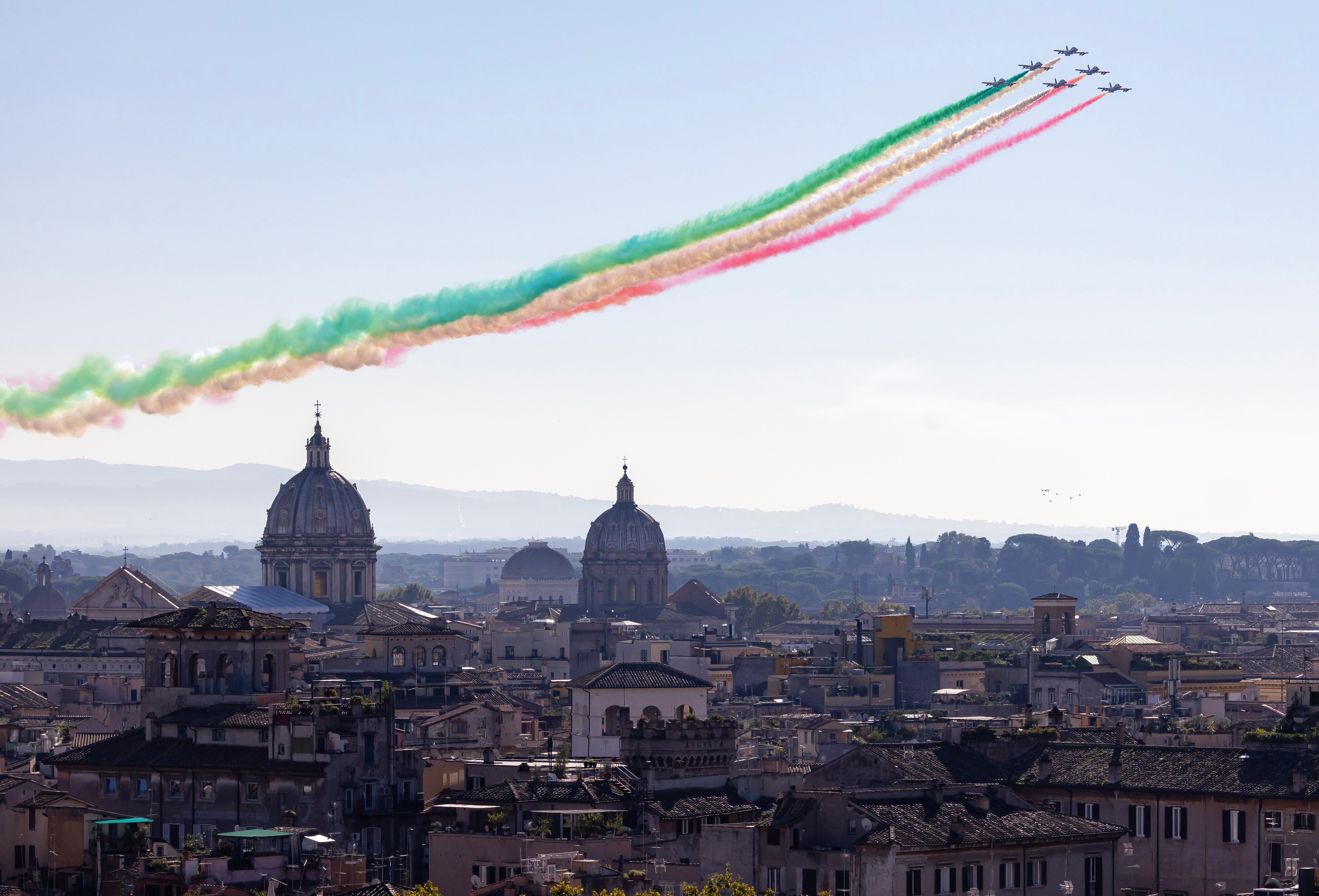 Frecce Tricolori from Italian air force