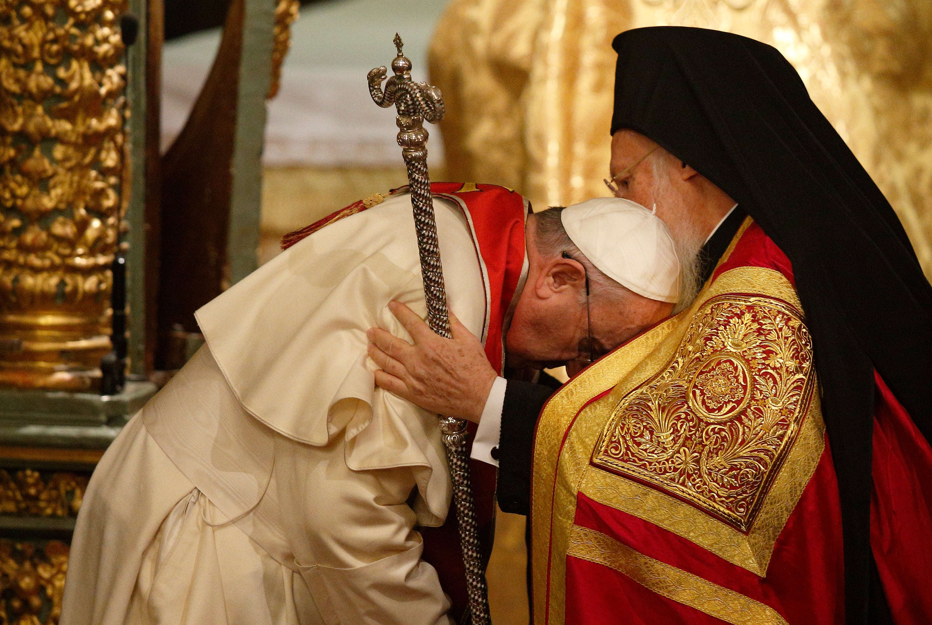Pope Francis and Patriarch Bartholomew in Istanbul