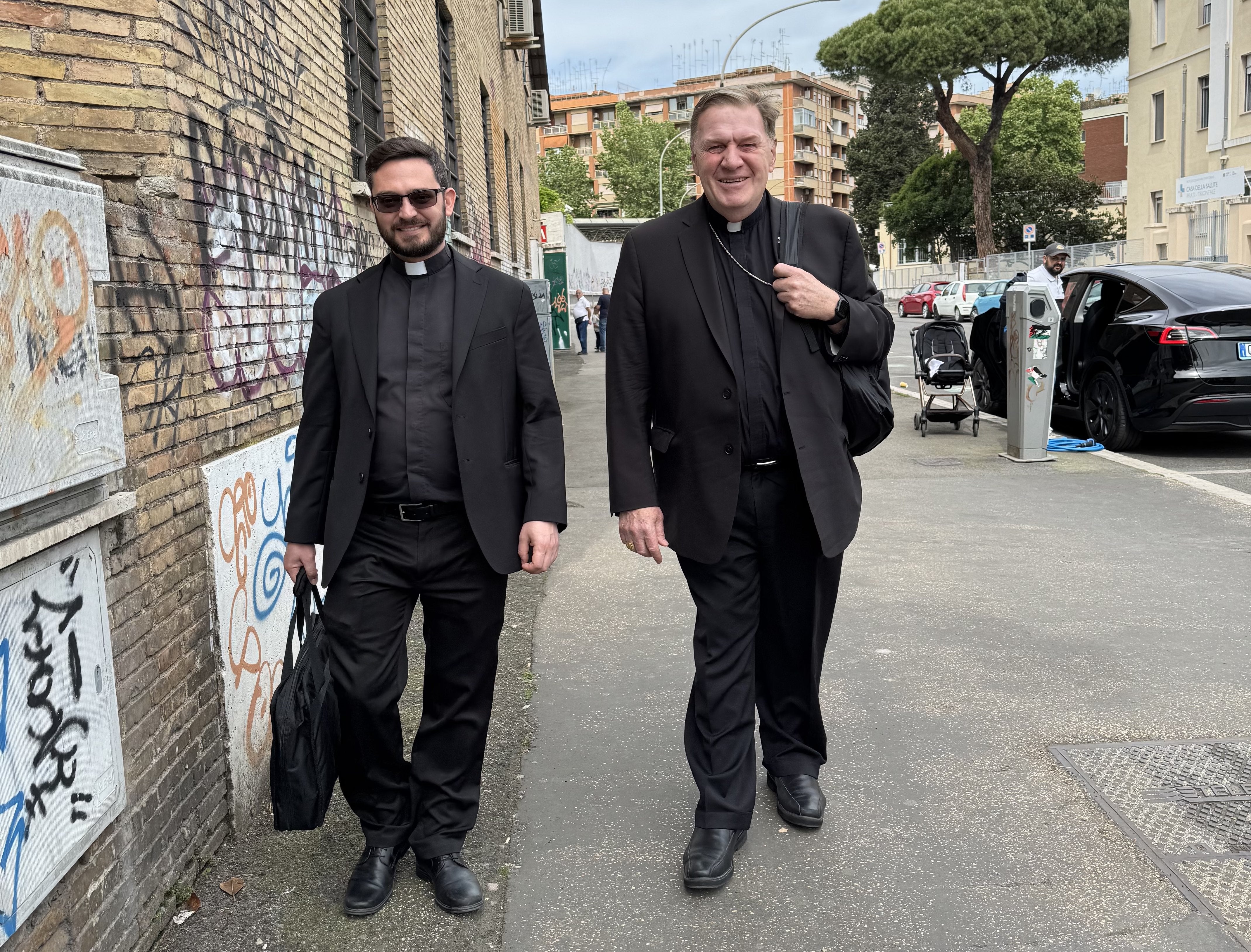 Cardinal Tobin arrives at his titular church