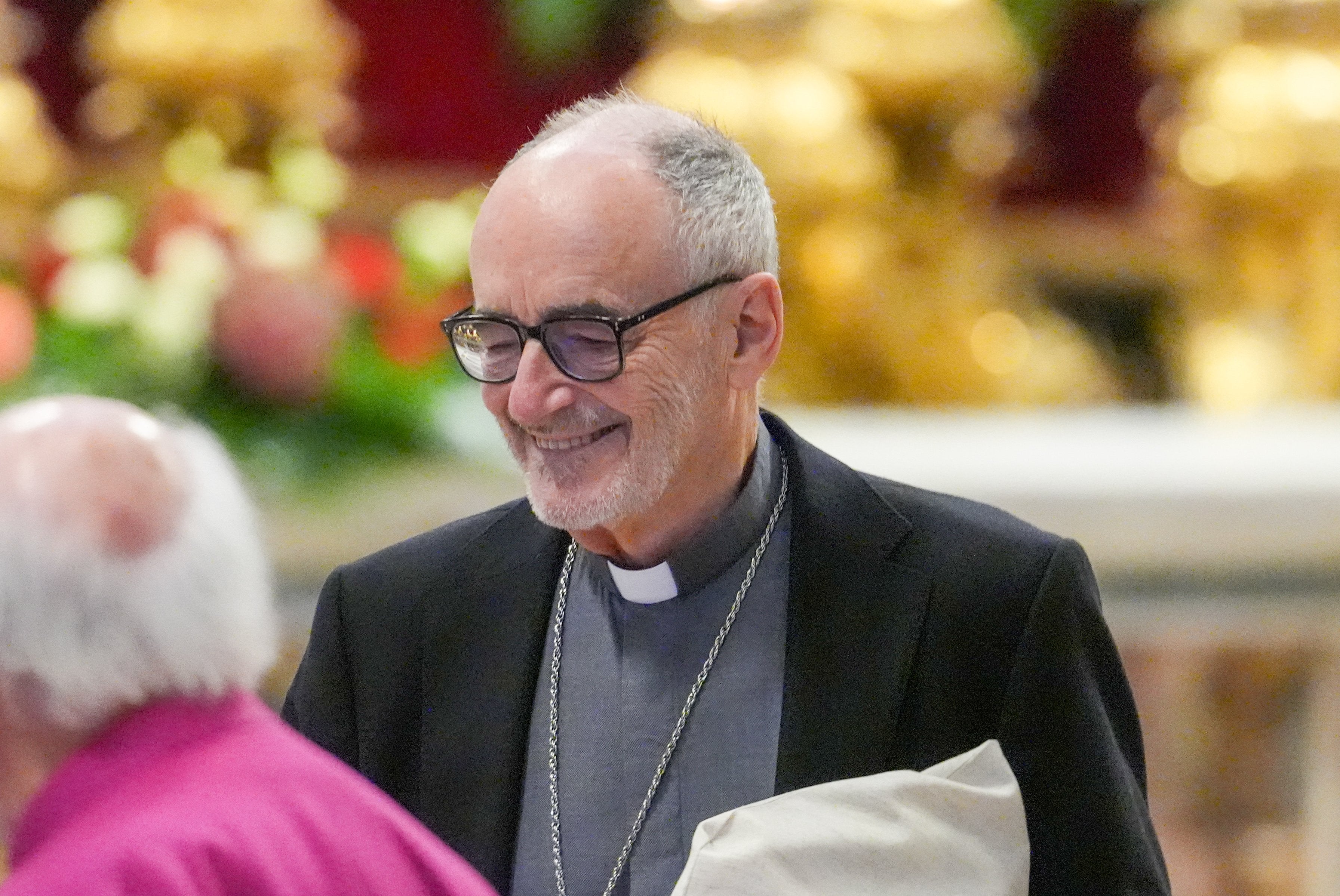 Cardinal Czerny arrives for Mass before entering the conclave