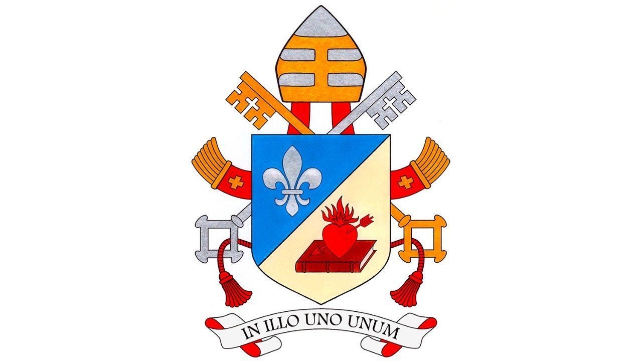 Pope Leo XIV's coat of arms and motto