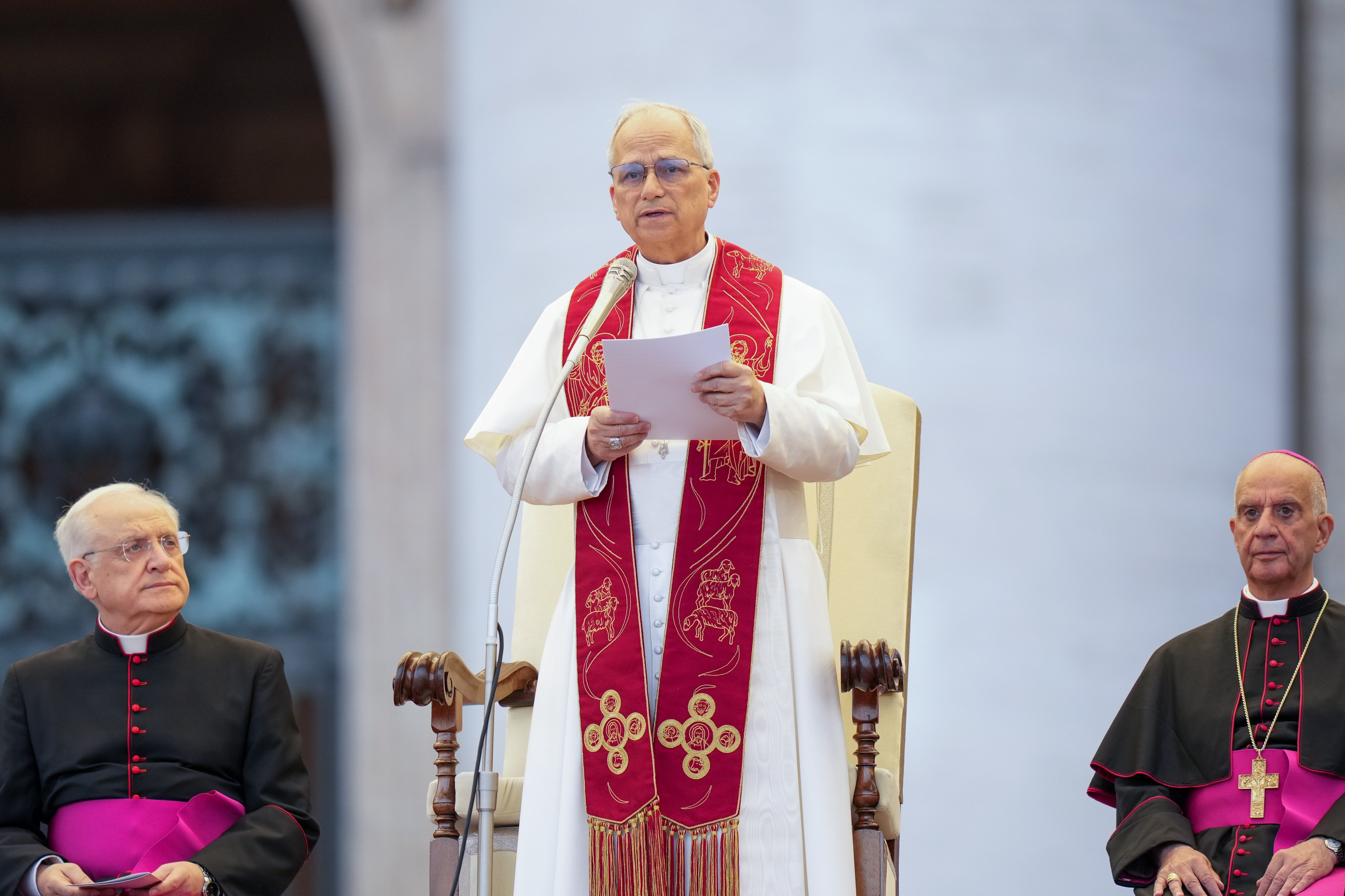 Pope Leo XIV gives his homily at Pentecost vigil