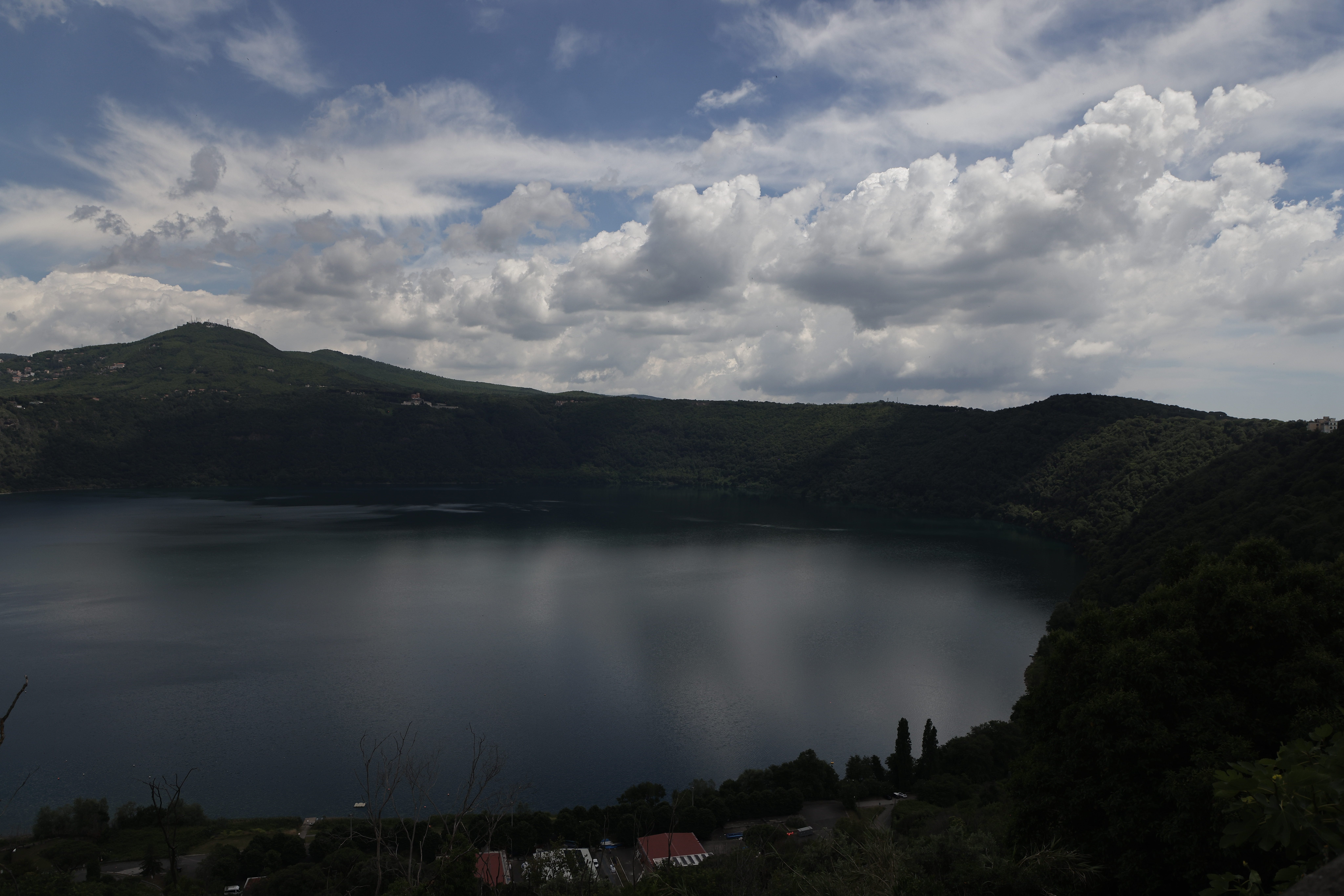 Lake Albano is seen from Castel Gandolfo, south of Rome, May 29, 2025. 