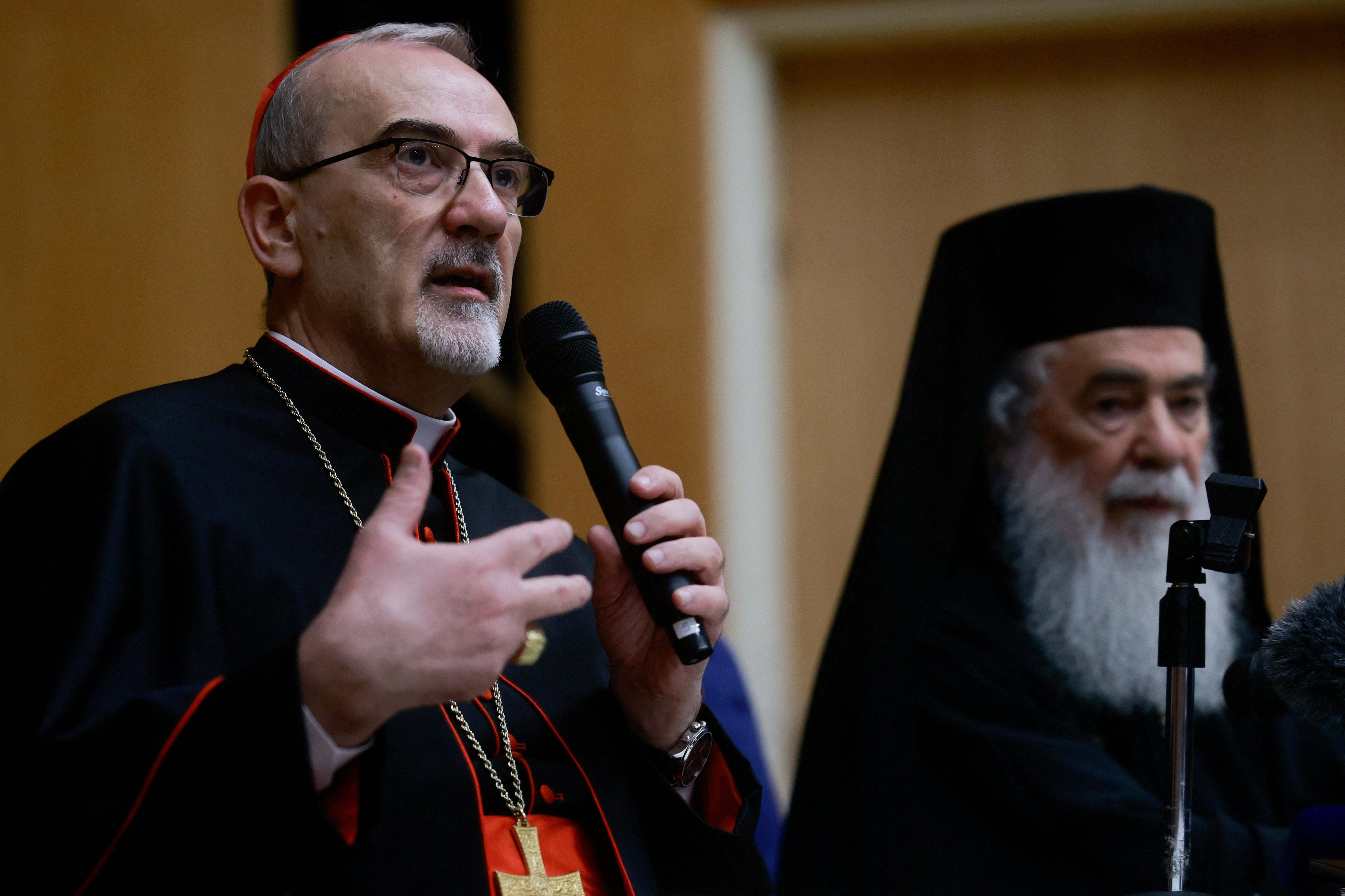 Cardinal Pizzaballa and Patriarch Theophilos III