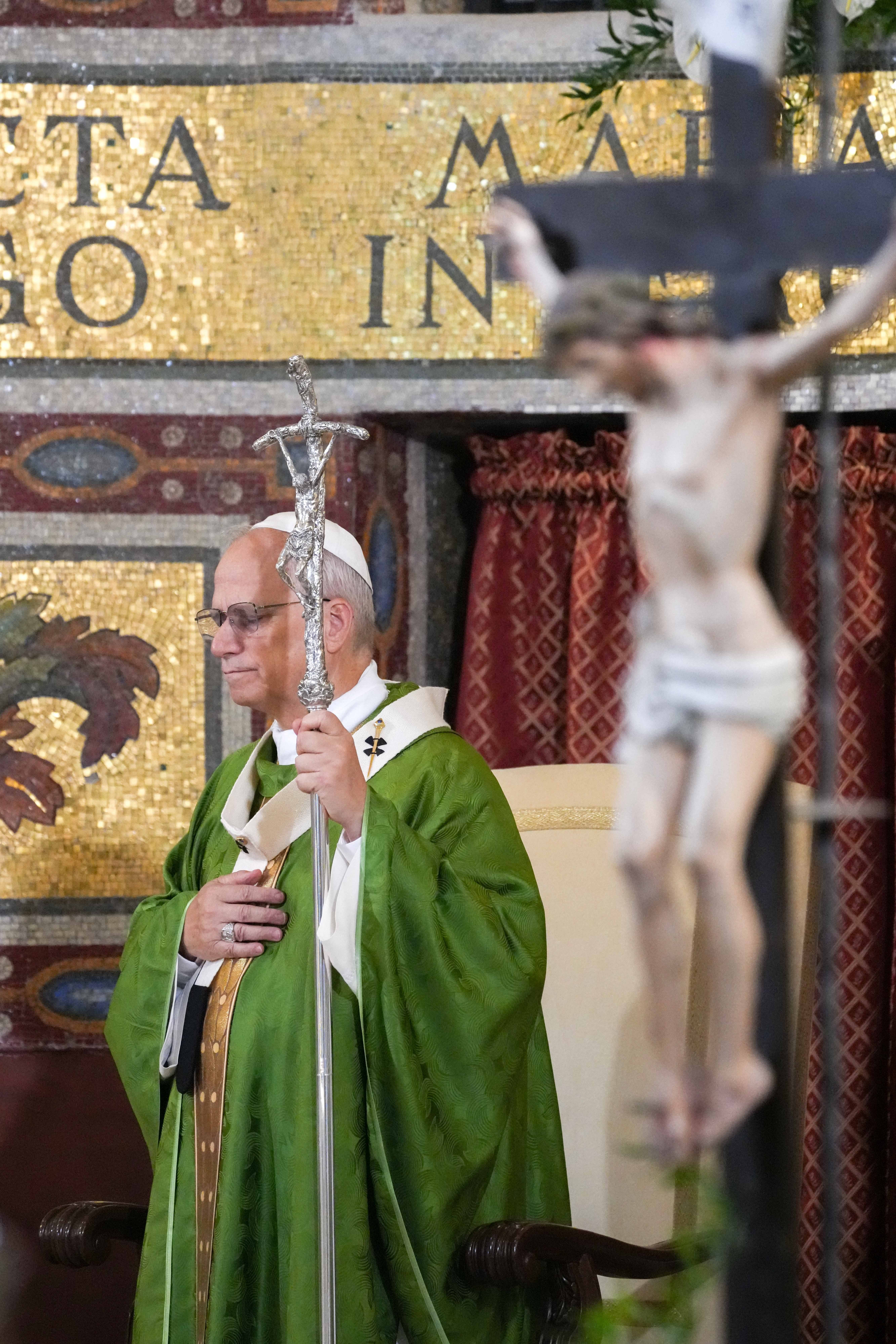 Pope Leo XIV at Mass in Albano Laziale