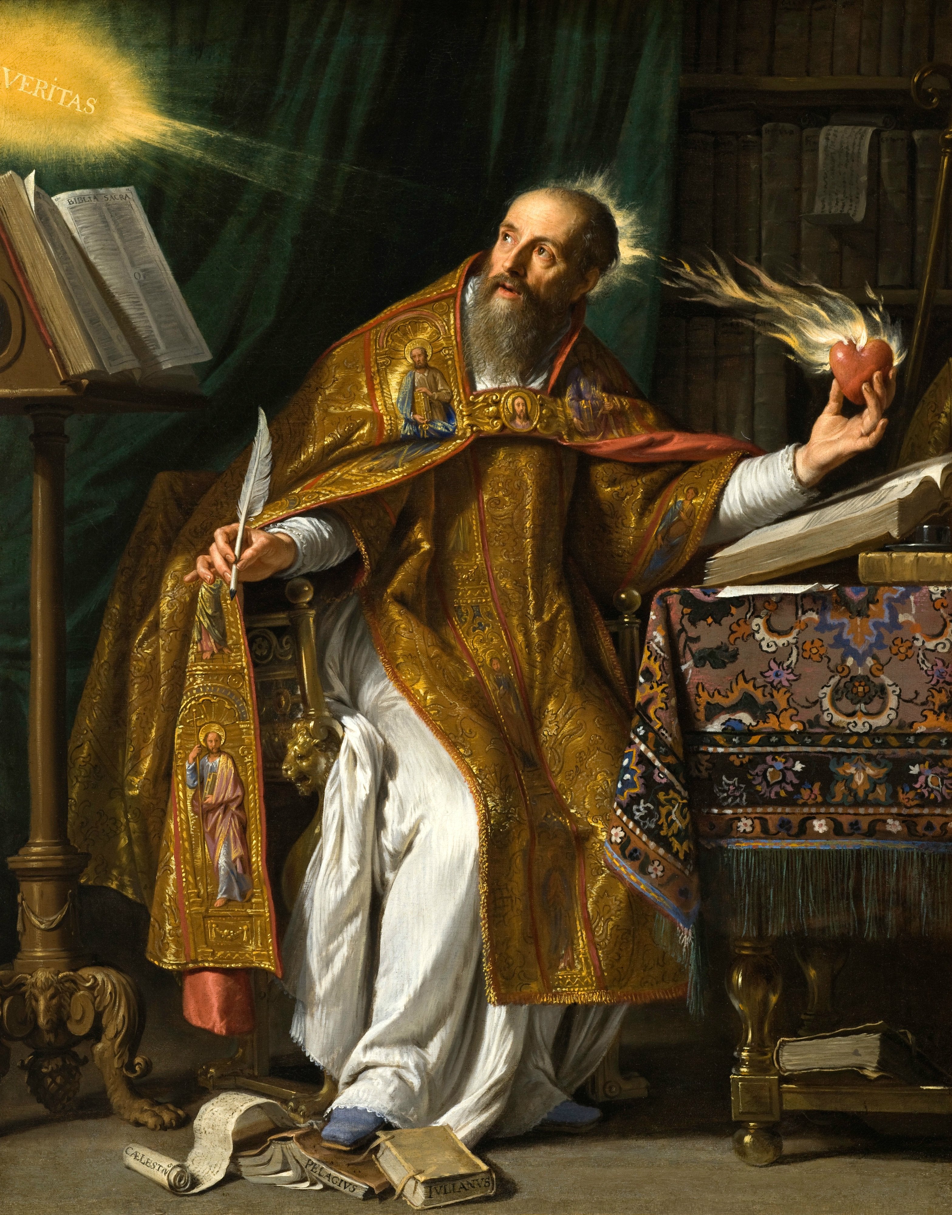 A painting of St. Augustine by  Philippe de Champaigne