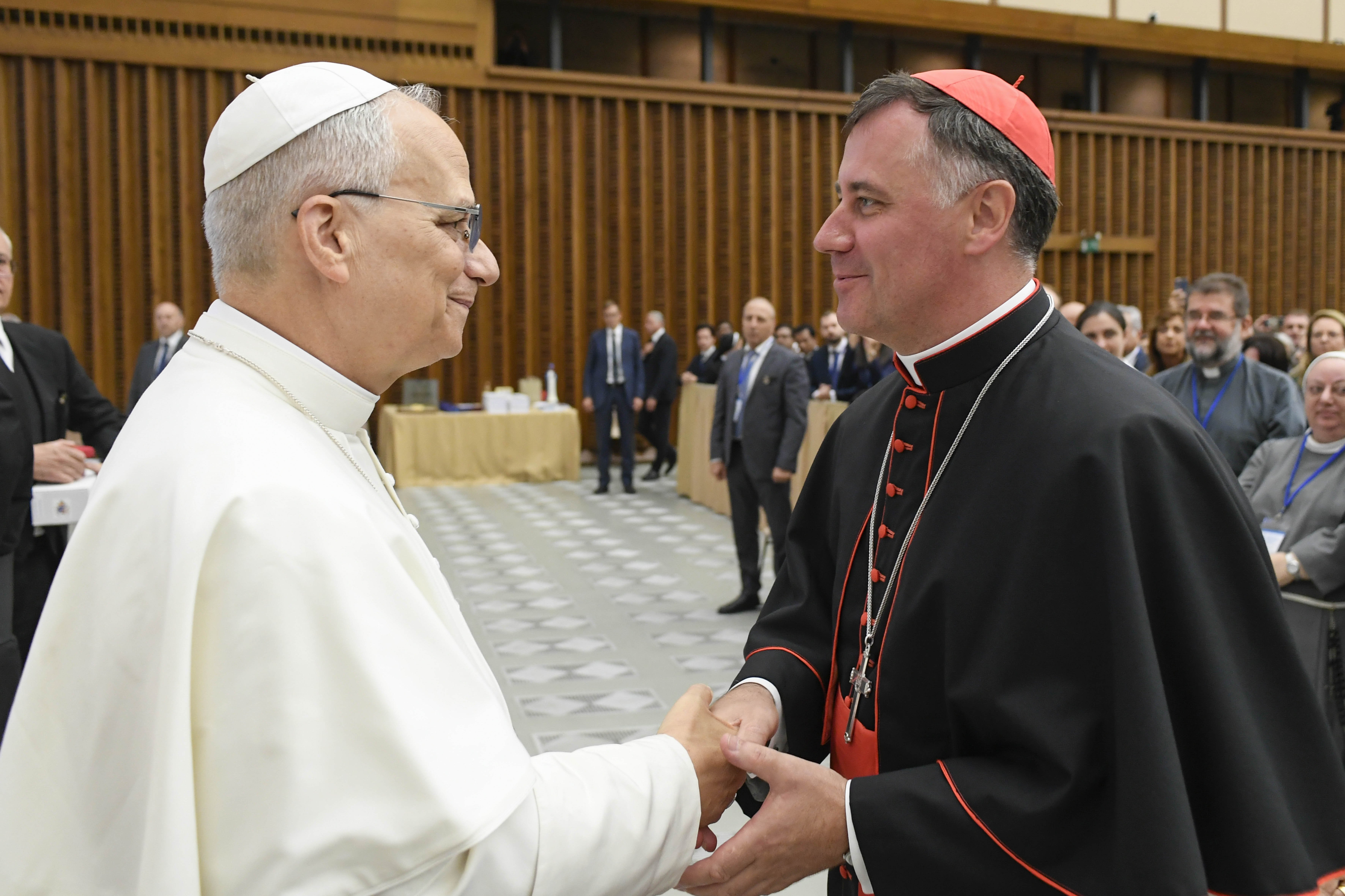 Pope Leo XIV and Cardinal Rolandas Makrickas