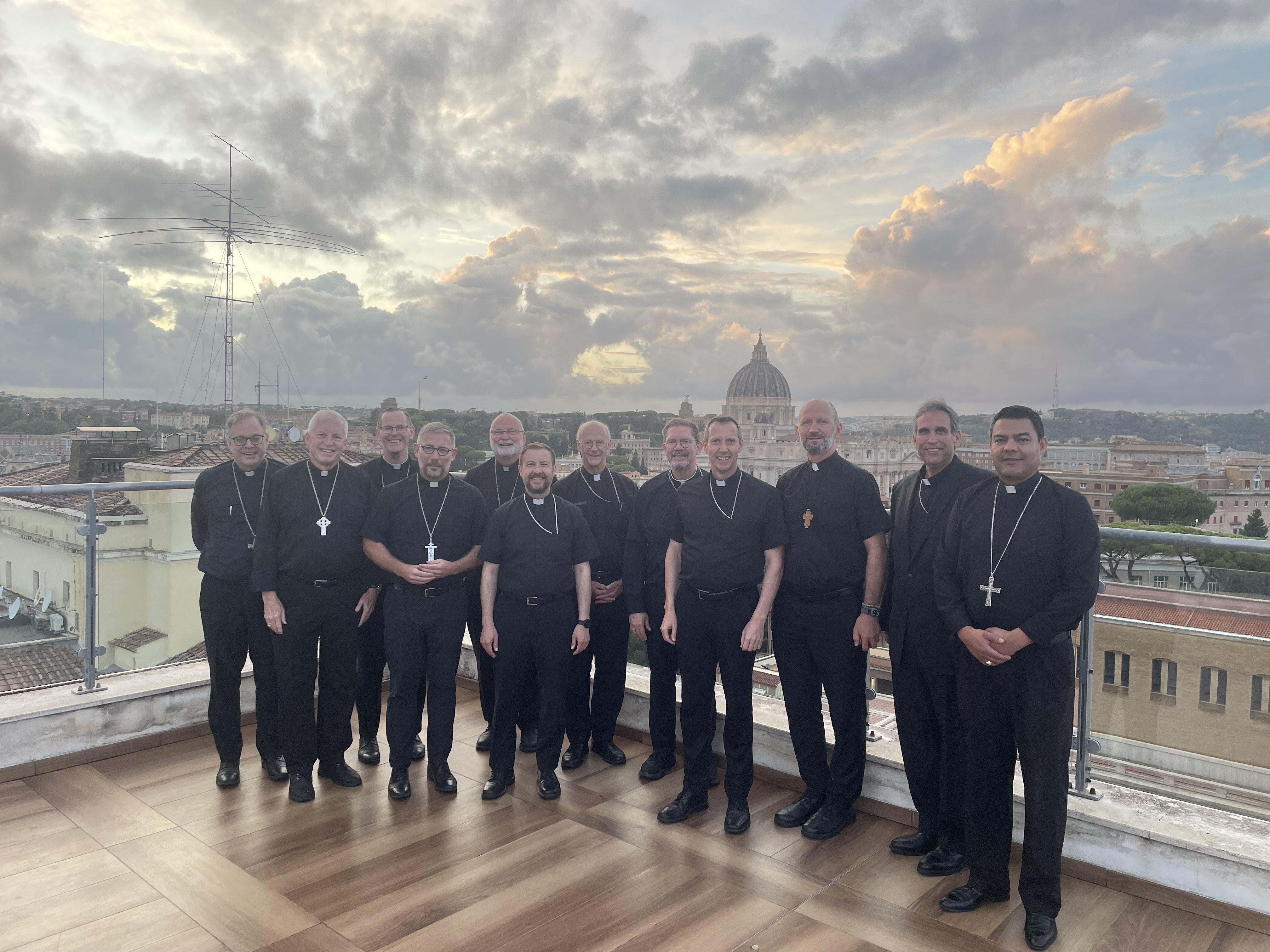 Newly named U.S. bishops pose for photo in Rome