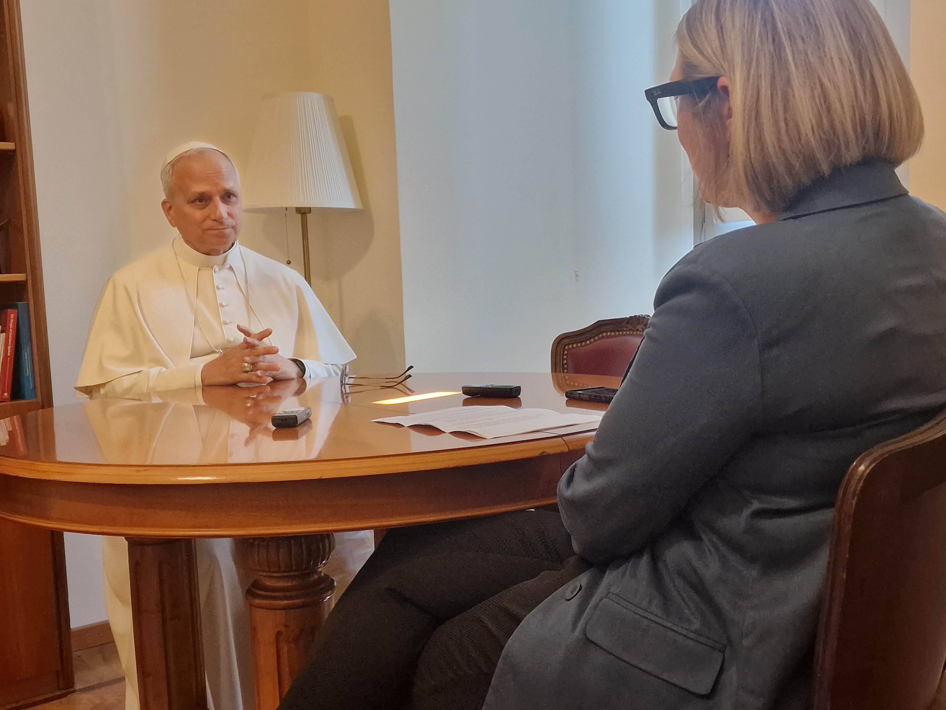 Pope Leo gives interview to journalist Elise Allen