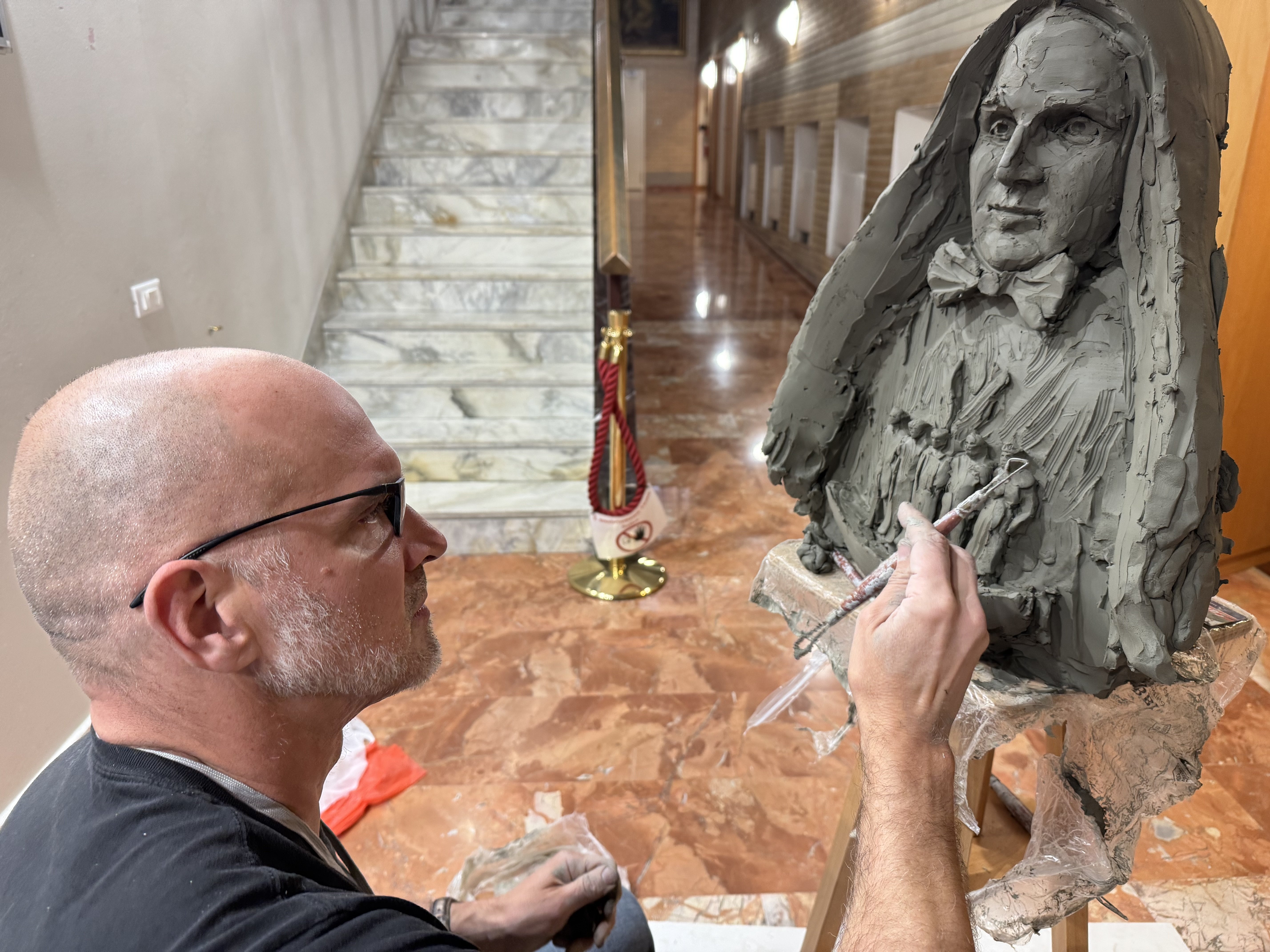 Timothy Schmalz sculpts St. Frances Xavier Cabrini, patron of migrants