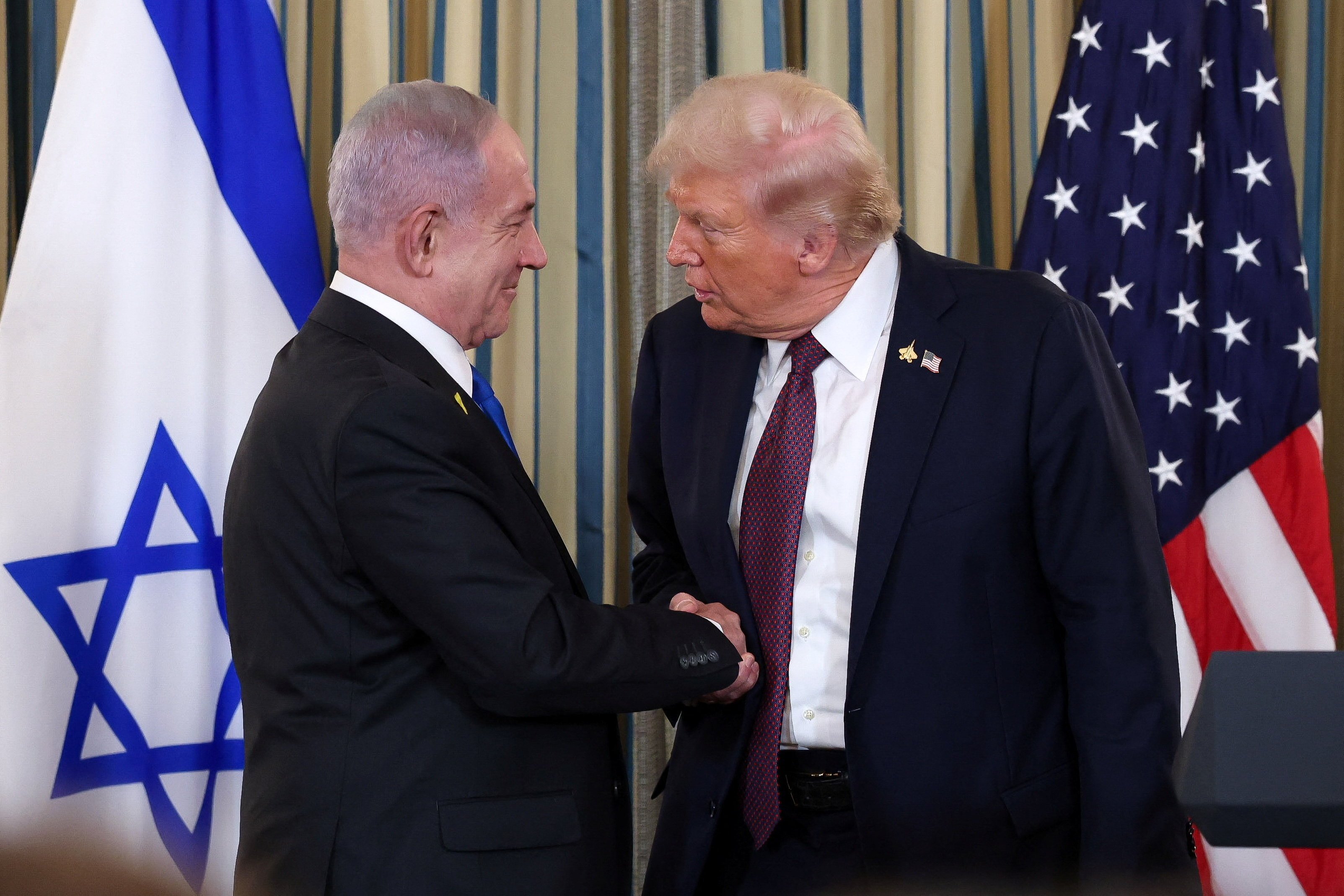 President Donald Trump and Israeli Prime Minister Benjamin Netanyahu