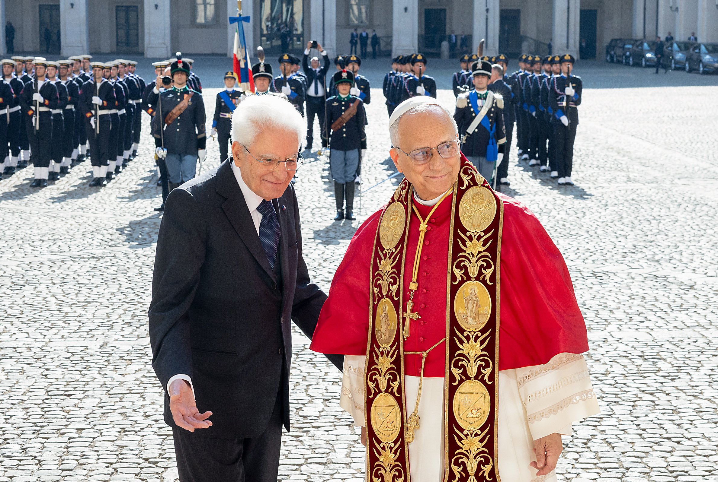 Italian President Mattarella and Pope Leo XIV