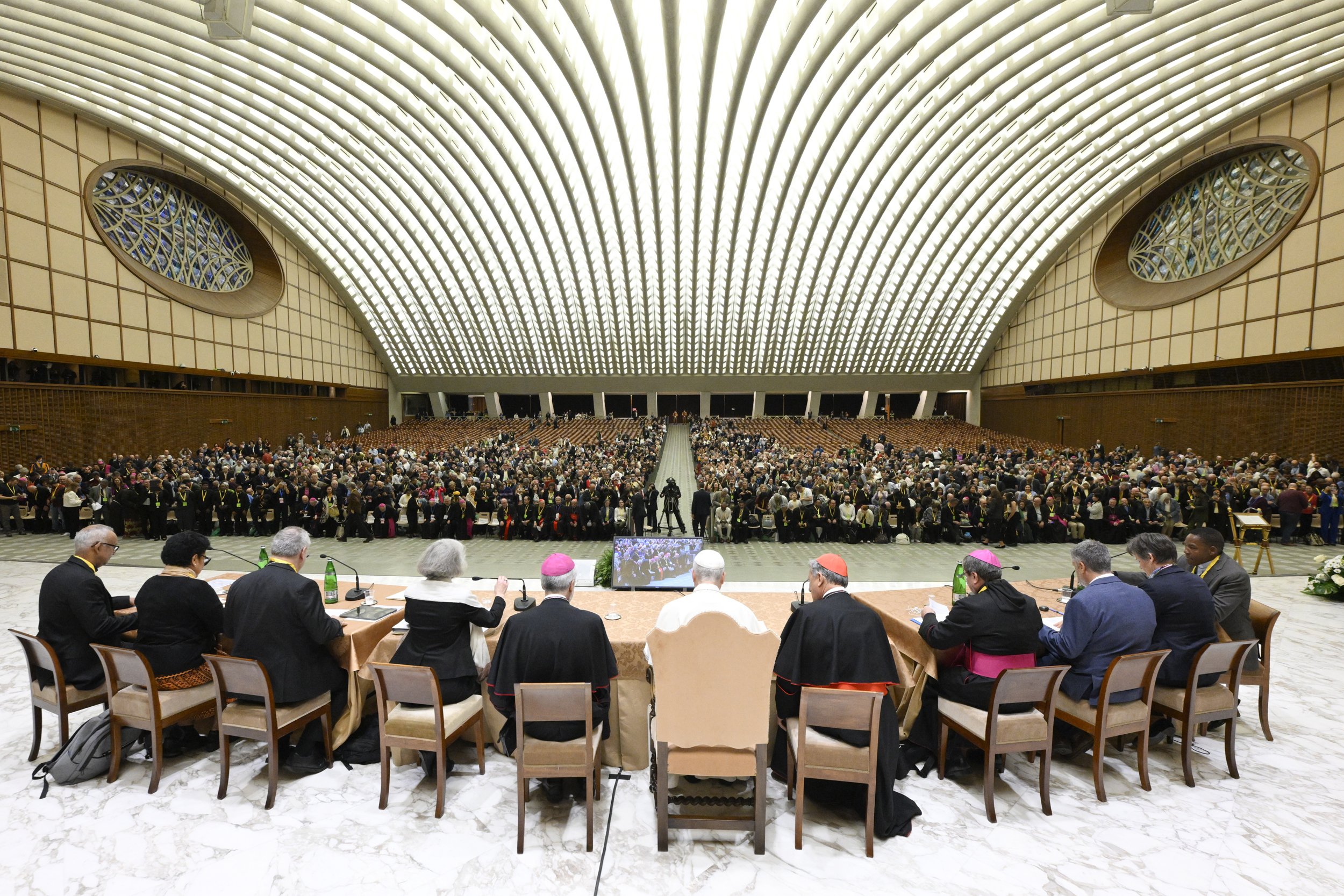 Pope Leo addressing the Jubilee of Synodal Teams