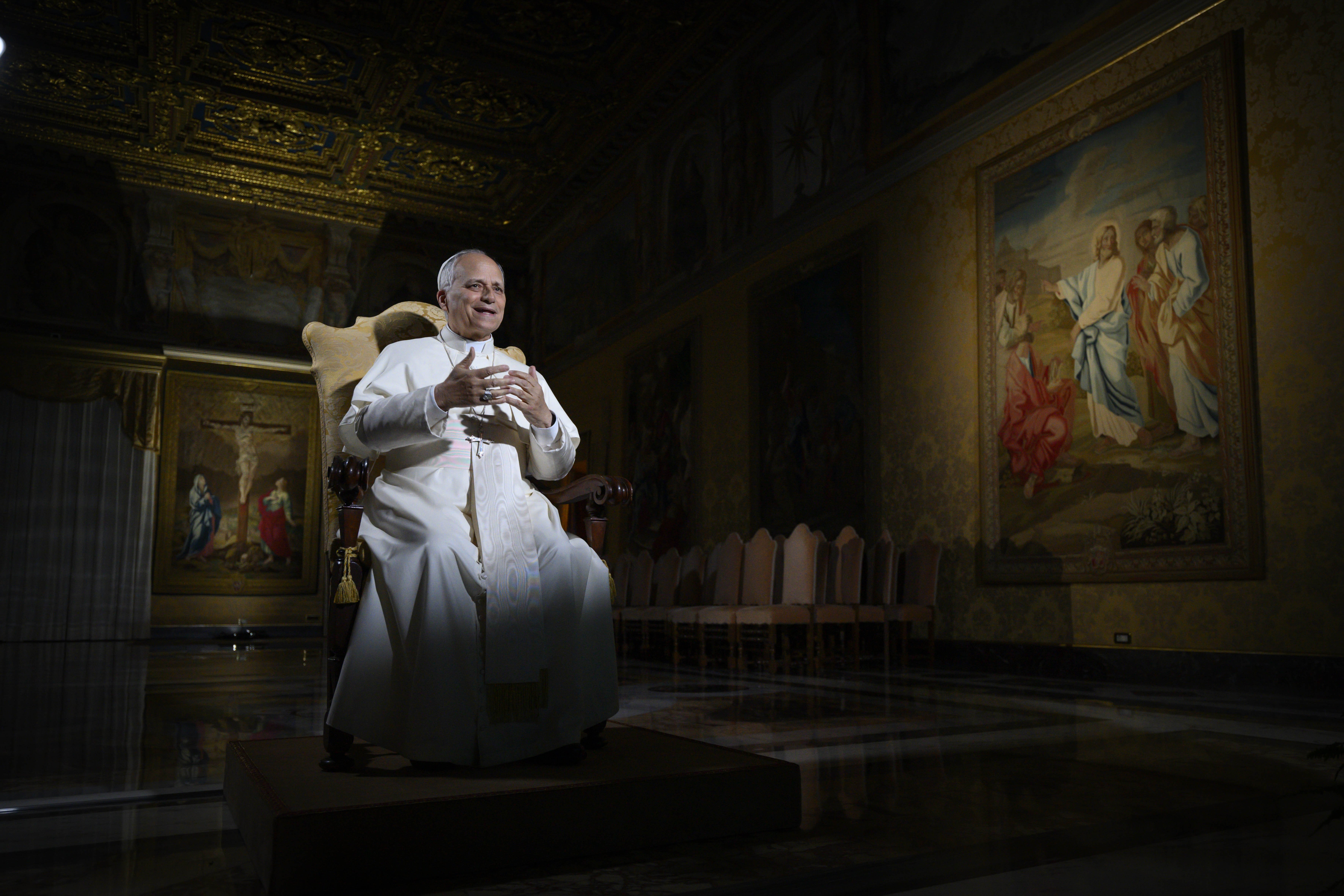 Pope Leo responds to a question from a U.S. teen