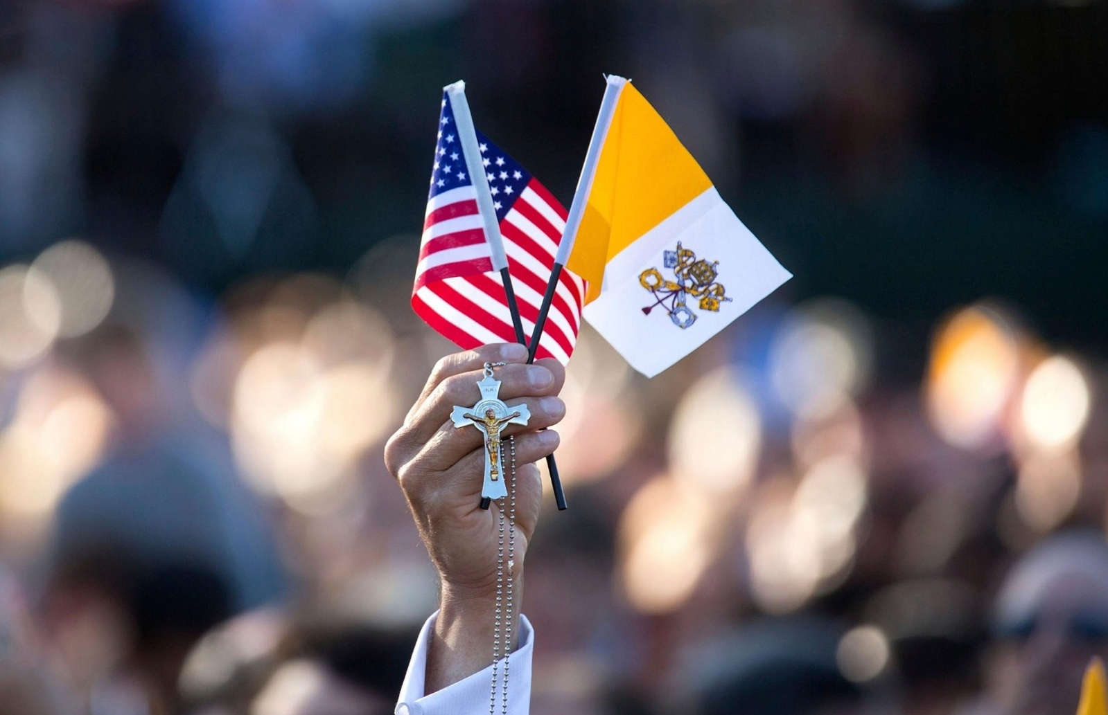American Flag and Vatican Flag