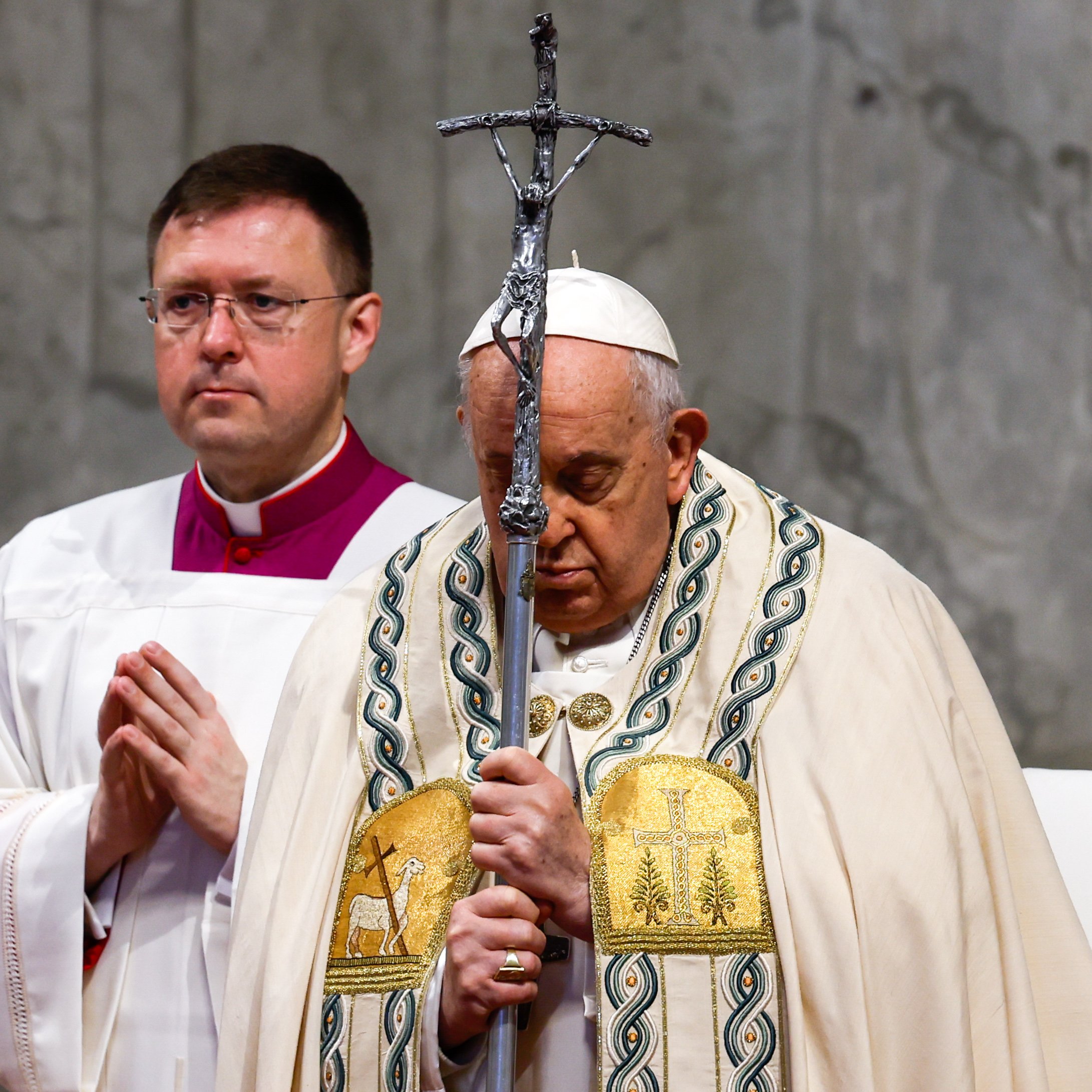 Pope Francis at Mass Jan. 1, 2025
