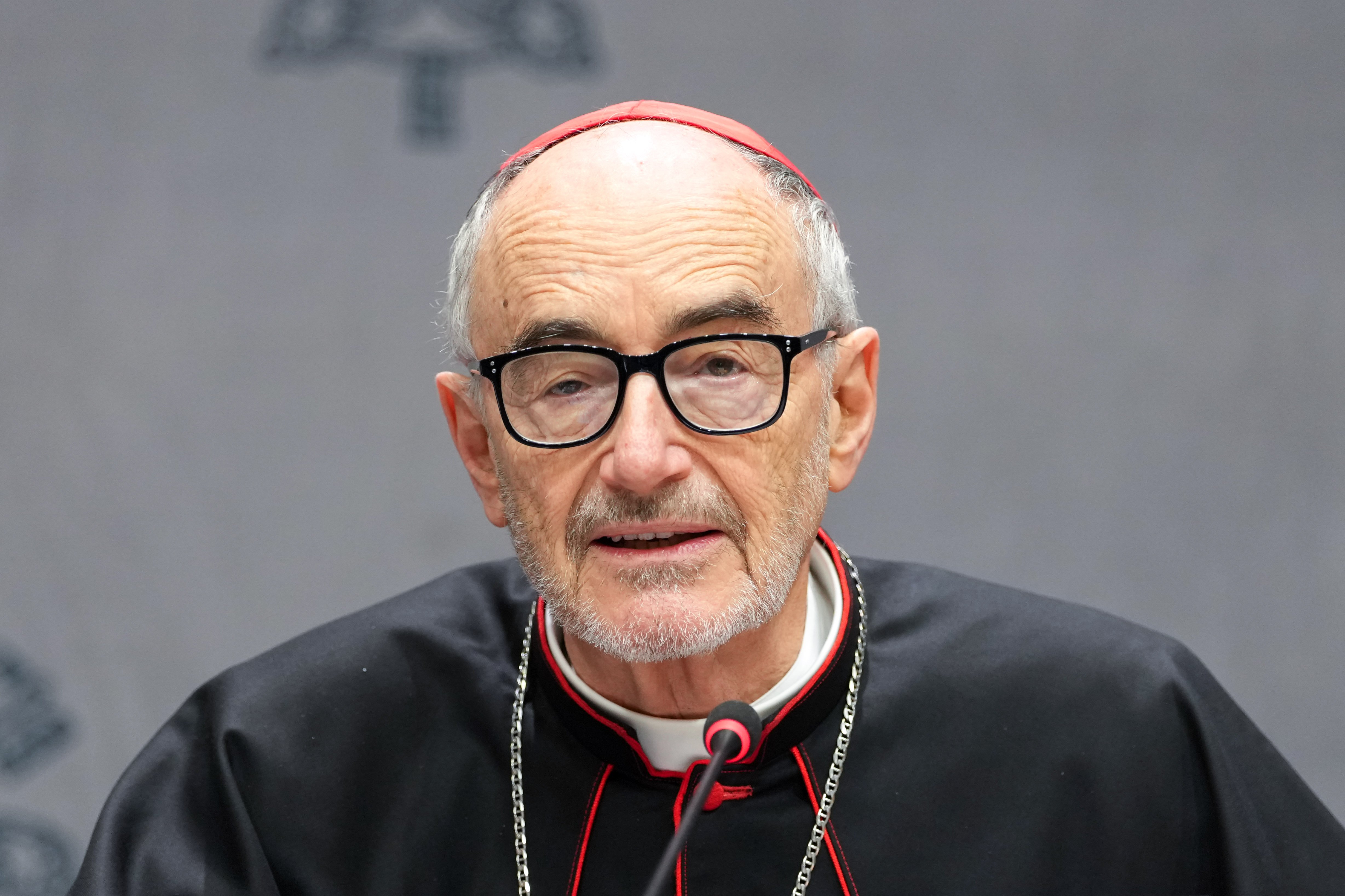 Cardinal Michael Czerny at Vatican news conference