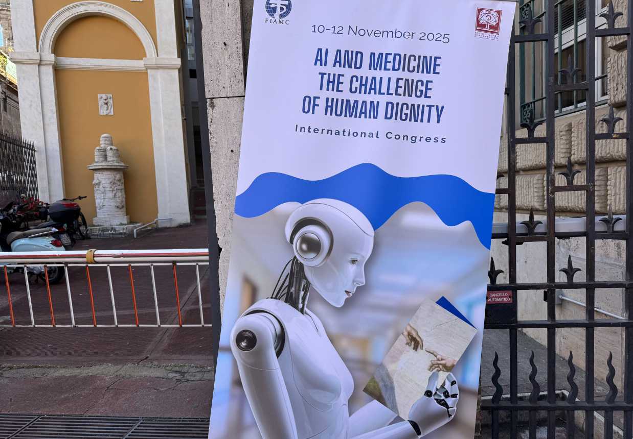 The poster for the congress on AI and medicine