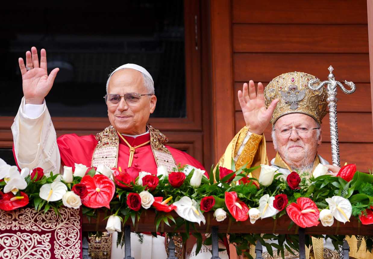 Pope Leo XIV and Patriarch Bartholomew