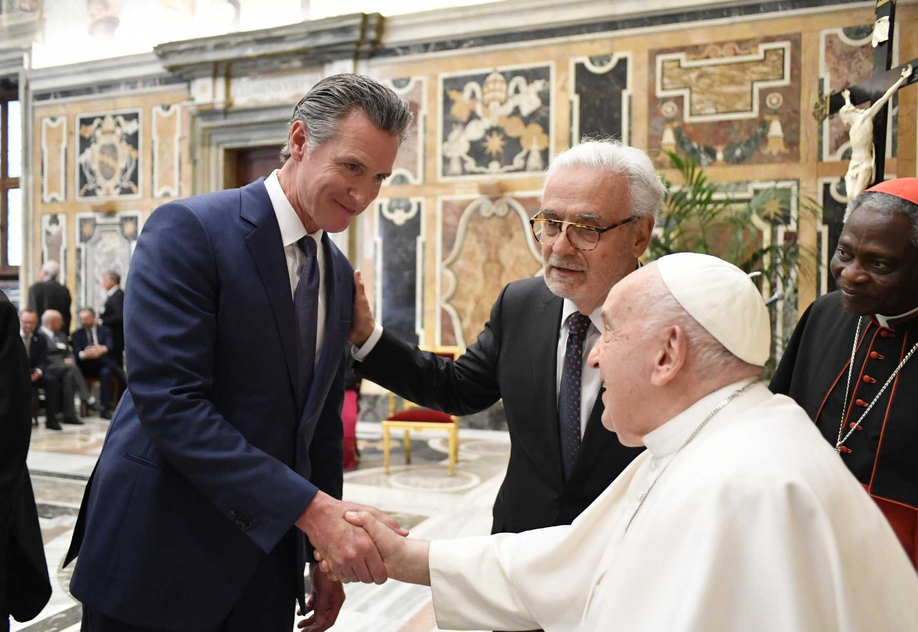 Pope praises California death penalty moratorium, governor says