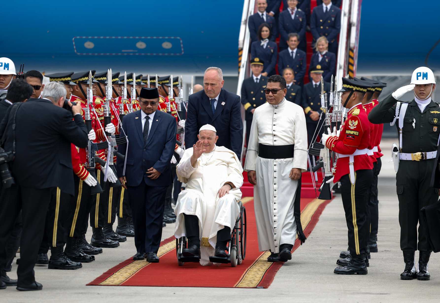 Pope arrives in Indonesia at start of four-nation tour