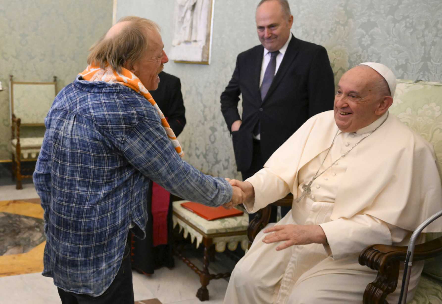God's love also comes through people being kind to each other, pope says