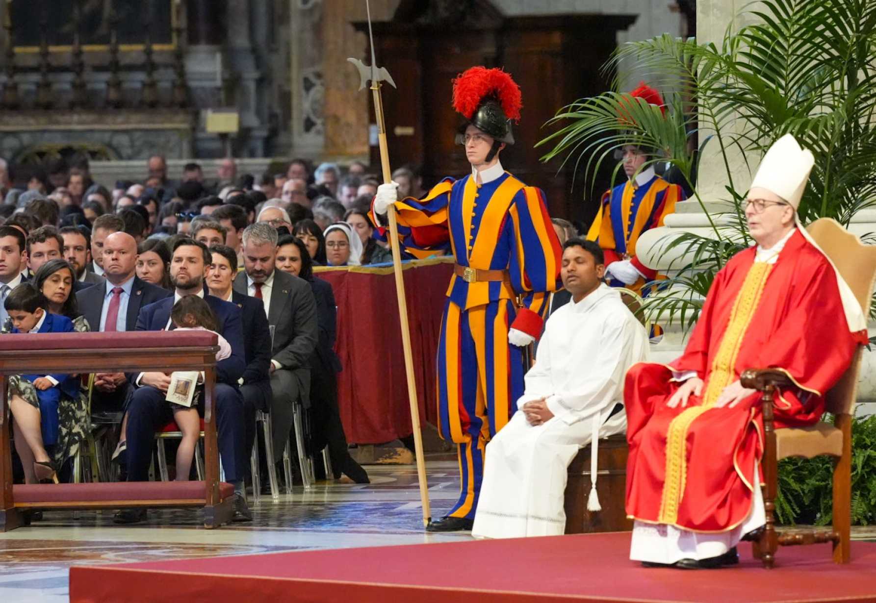 Love, not power saves the world, papal preacher says at service with Vance