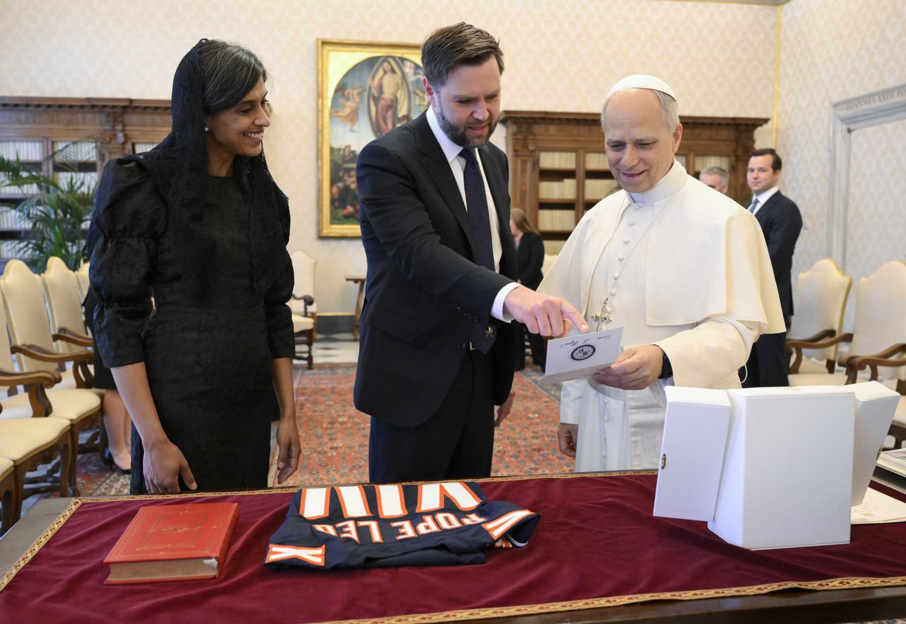 Pope Leo meets with US Vice President Vance, Secretary of State Rubio