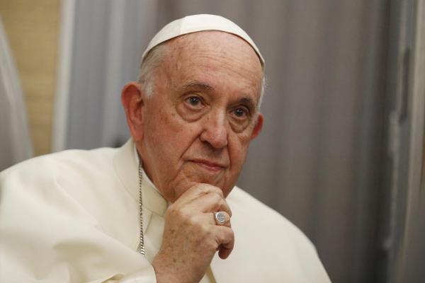 Pope Francis answers reporter's question